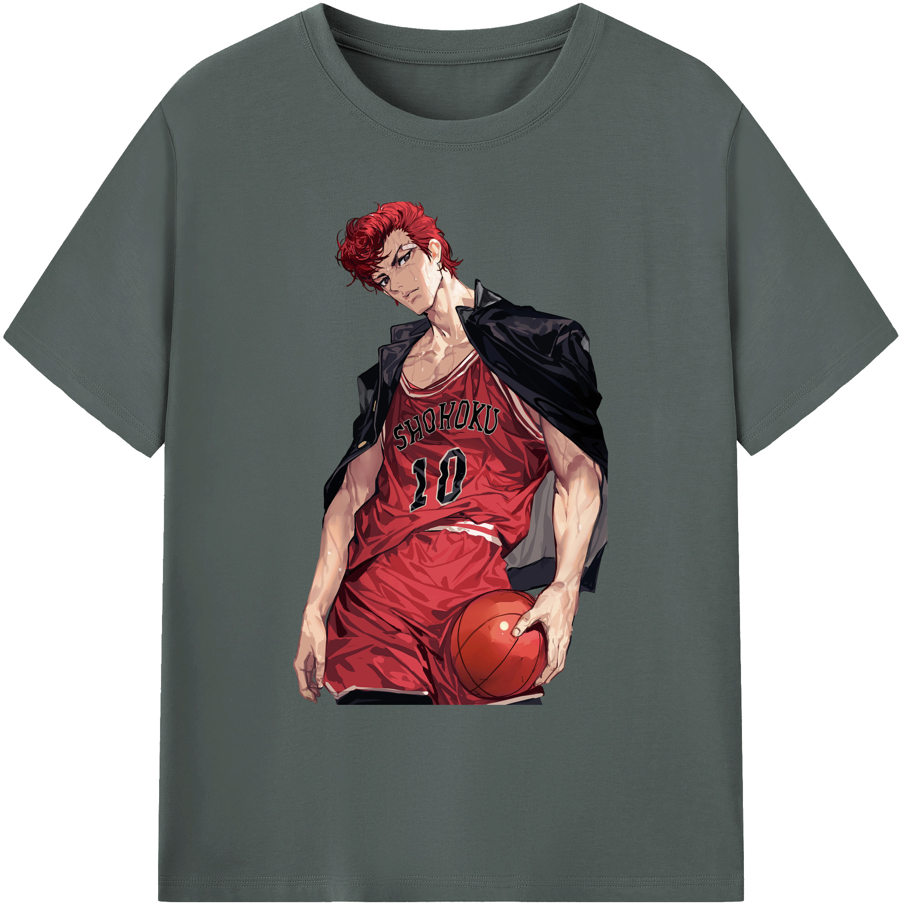 （画像用） SLAM DUNK／スラムダンク 綿100％ メンズ半袖Tシャツ｜肌触りやわらか＆通気性